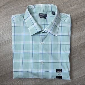 Van Heusen flex slim fit stretch dress shirt XL 17 34/35